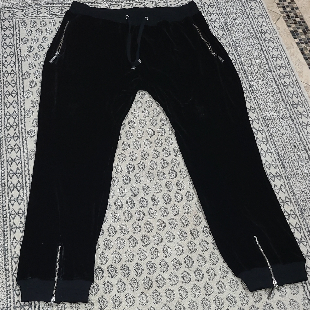 COOGI Black Velour Joggers (Rare) - Picture 12 of 16